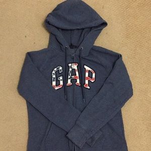 GAP- American flag zip-up jacket